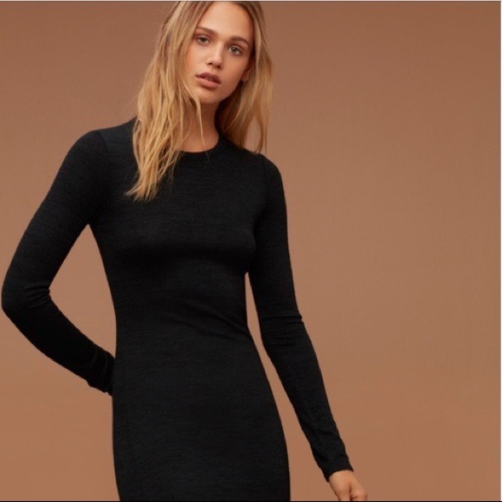 Wilfred Free Long Sleeve Knit Maxi Dress